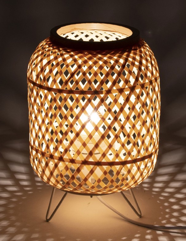 Lámpara de Mesita Ratán