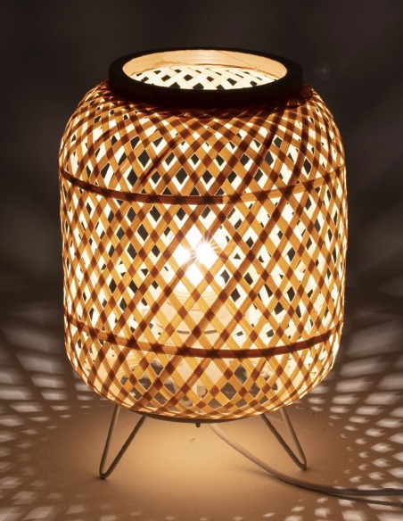 Lámpara de Mesita Ratán