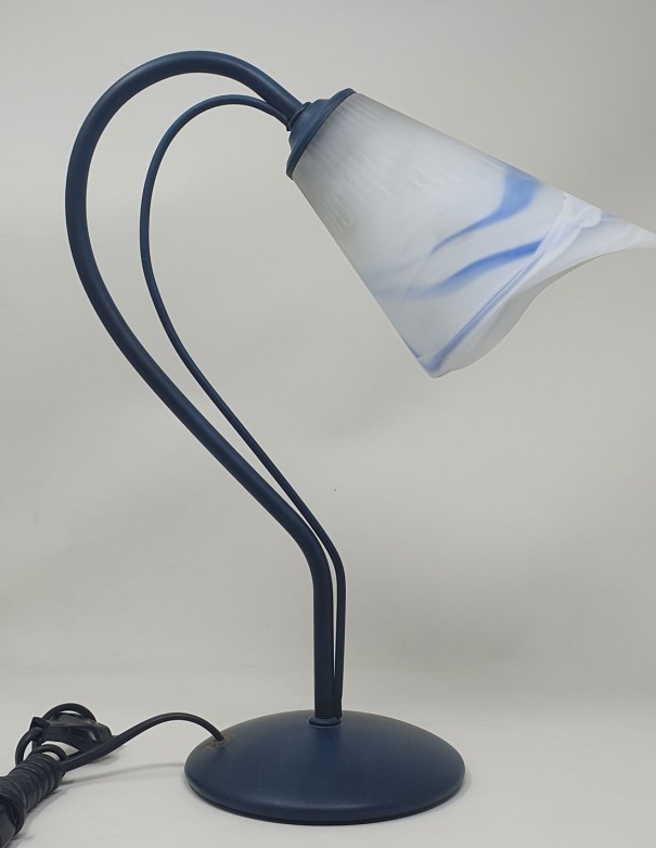 Lámpara Sobremesa Patina Azul Oscura