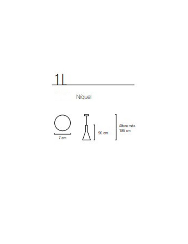 Lámparas suspensión níquel