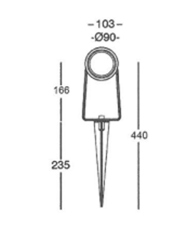 Pincho exterior GU10