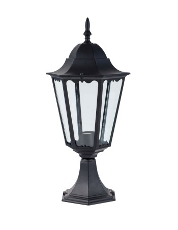 Lámpara sobremuro de aluminio negra