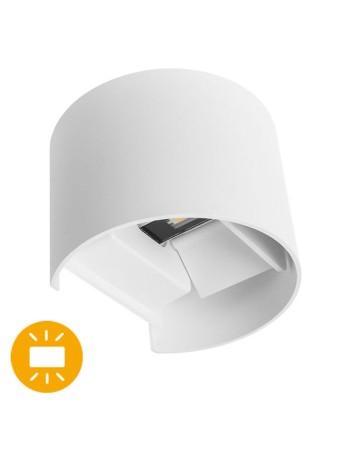 Aplique led exterior con doble solapa