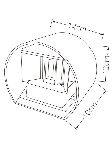 Aplique Led con Solapa para Orientar Luz Blanco