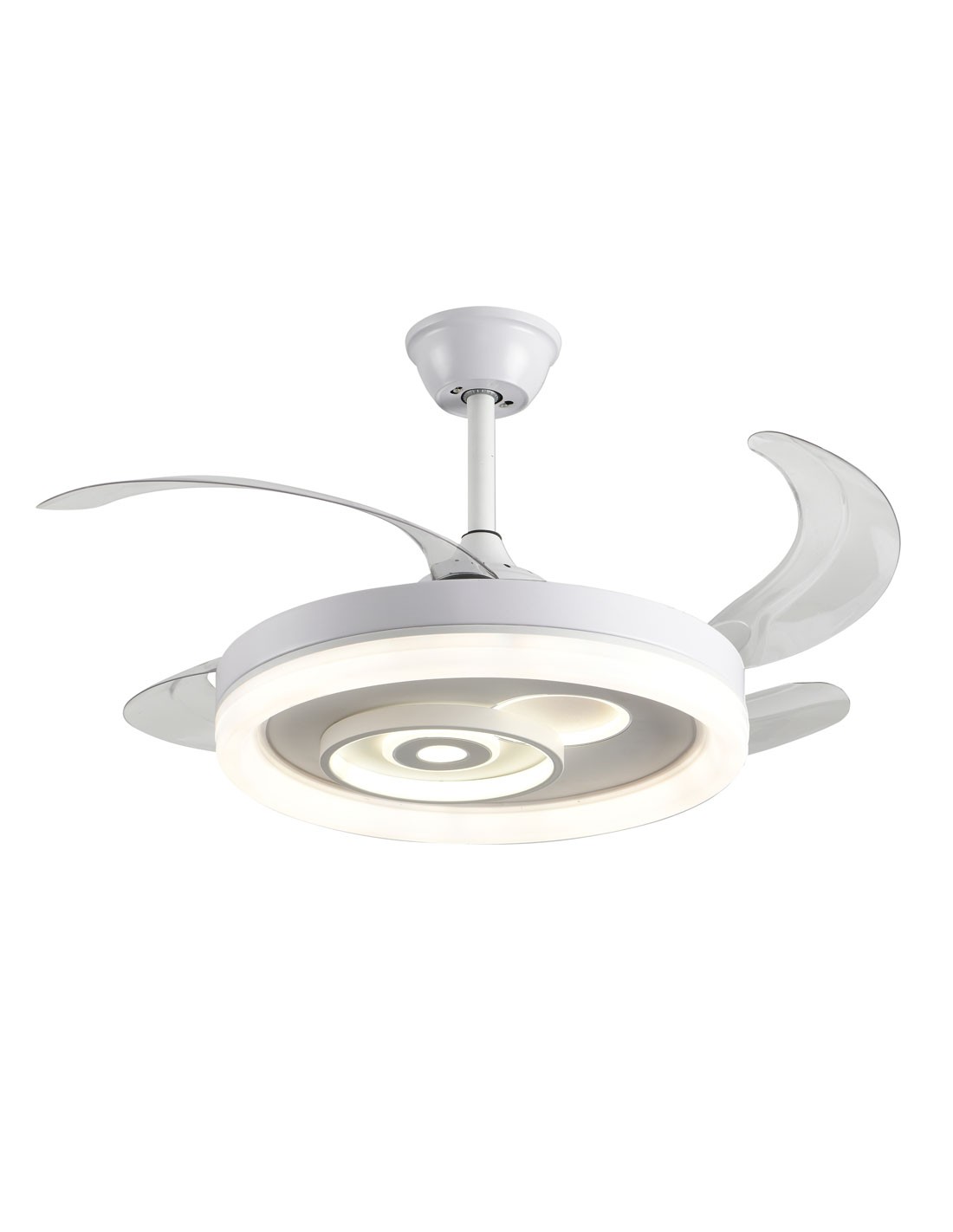 Ventilador de techo aspas plegables Blanco. Ventiladores en oferta. - Luz  Sevilla