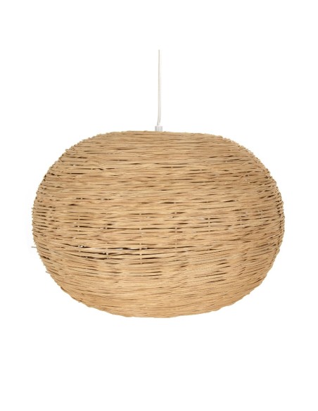 Lámpara techo rattan abierta