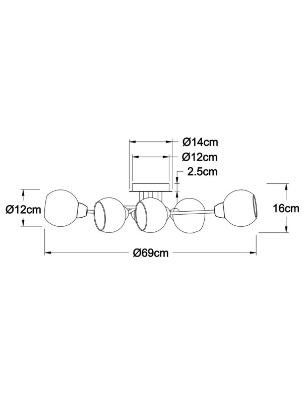 Lámpara plafón en oferta