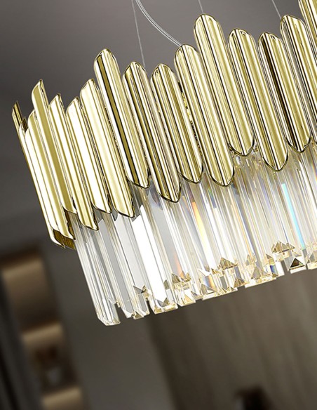 Lámpara prismas cristal Tiara