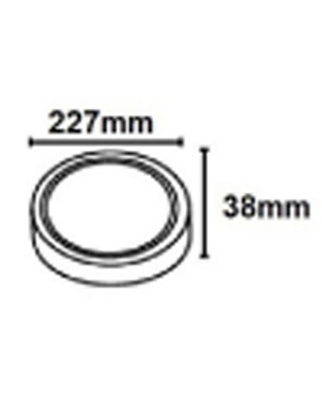 Plafón superficie led barato