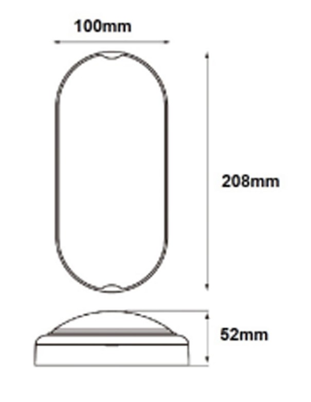 Plafón led exterior 15W