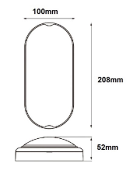 Plafón led exterior 15W