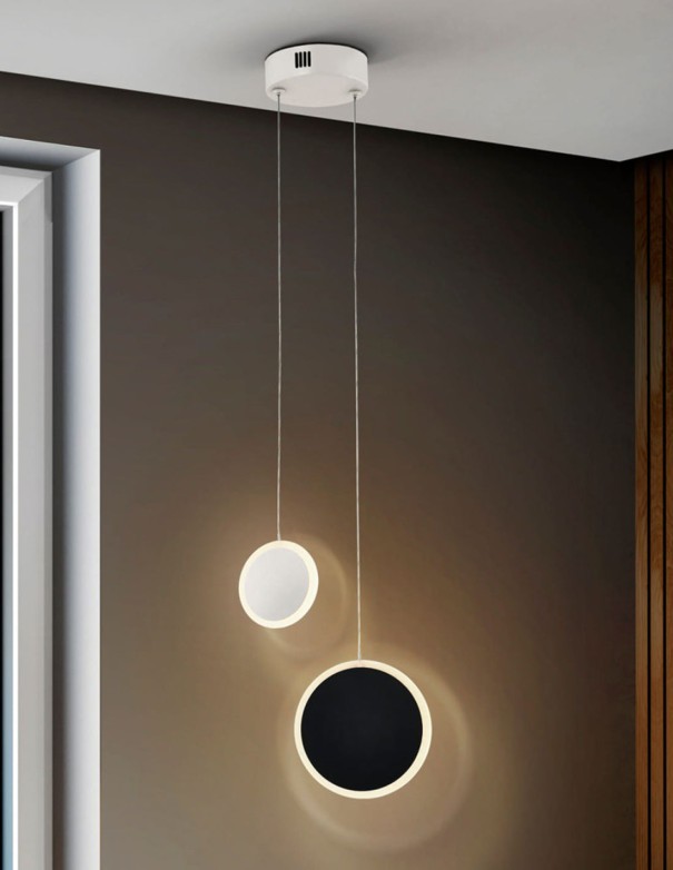 Lámpara de techo Duo regulable en altura