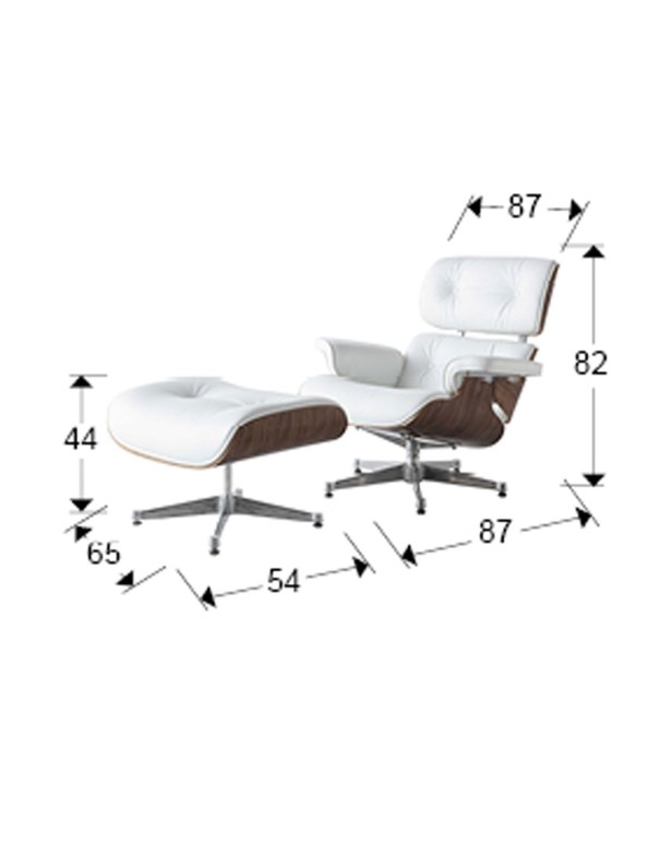 Reposapies Eames Blanco Schuller