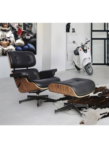 Chaise longue negro Schuller