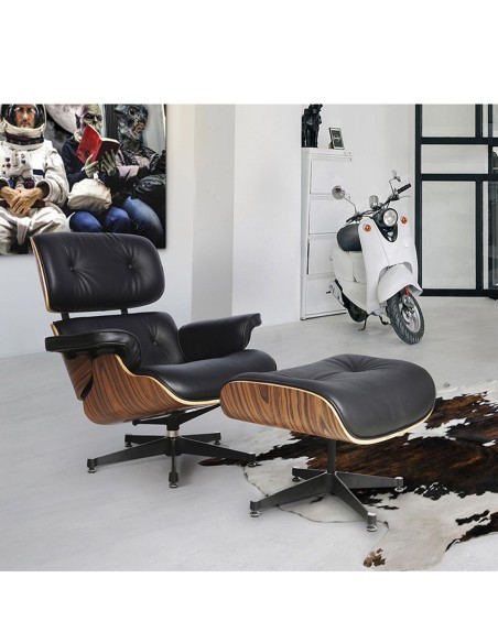 Chaise longue negro Schuller