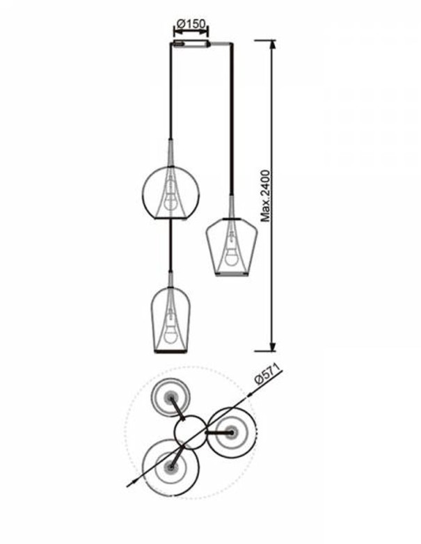 Lámpara de techo Elsa