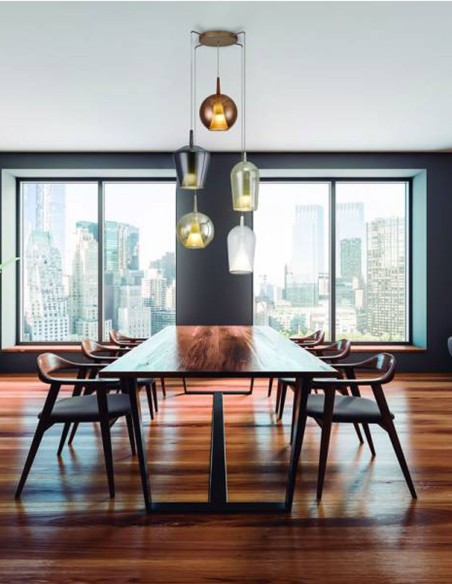 Lámpara Elsa 5 luces Mantra