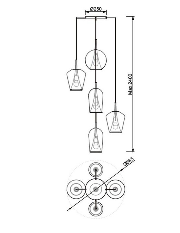 Oferta lámpara Elsa Mantra