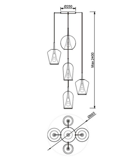 Oferta lámpara Elsa Mantra