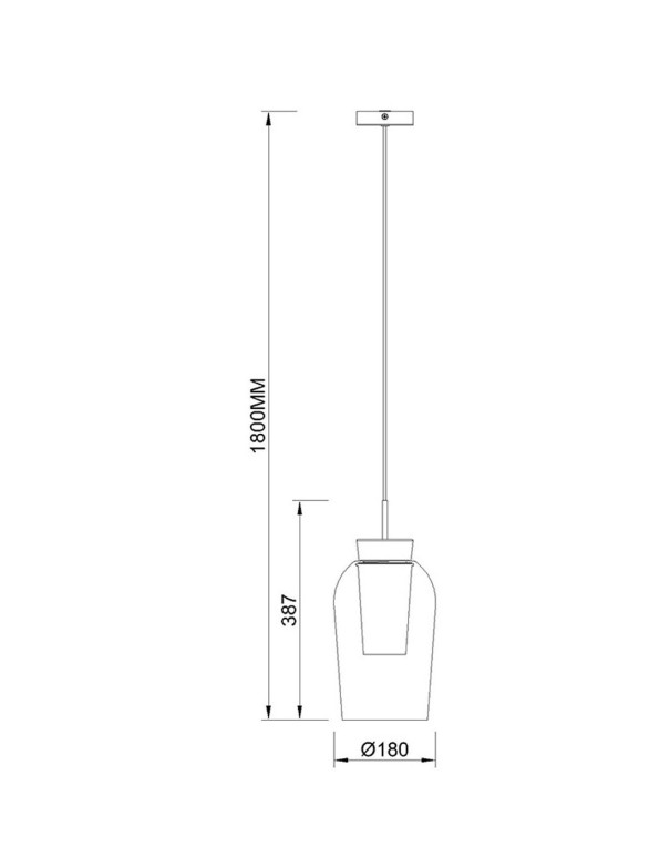 Lámpara colgante Nora Blanco madera