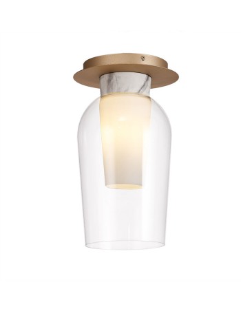 Plafón de techo Nora oro con mármol