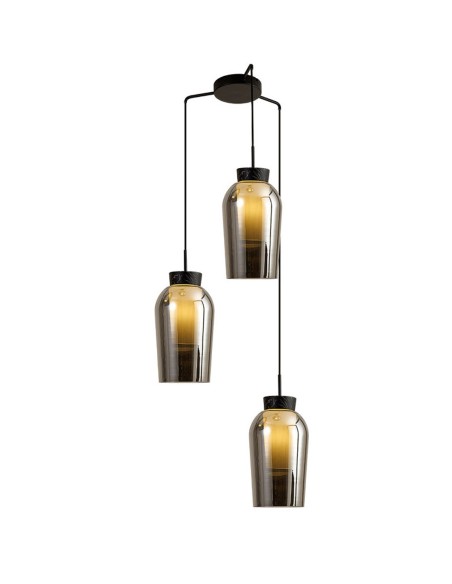 Oferta lámpara Nora 3 alturas negra