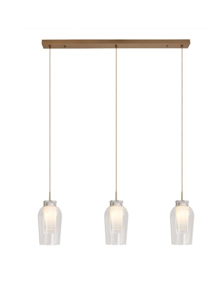 Lámpara suspensión Nora oro