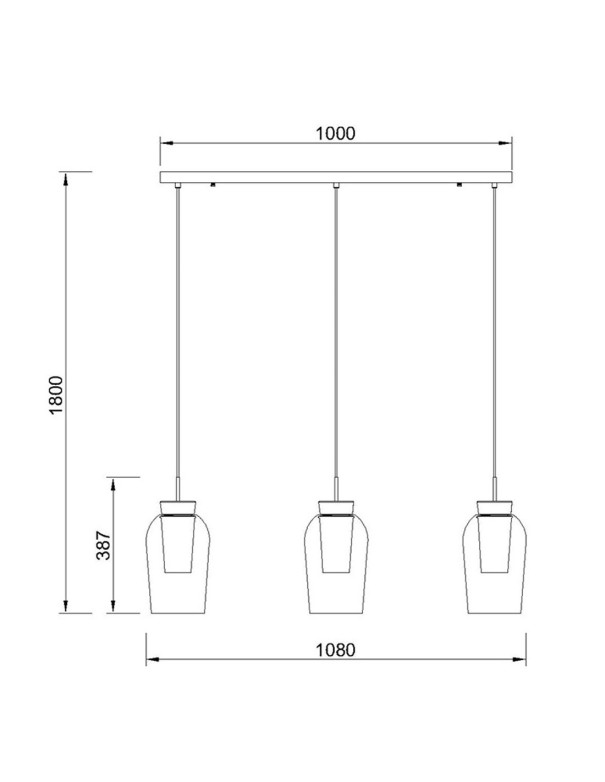 Nora, colgante lineal Mantra precio mínimo garantizado
