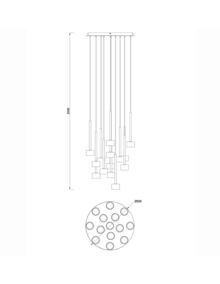 Lámpara escalera Tonic Mantra