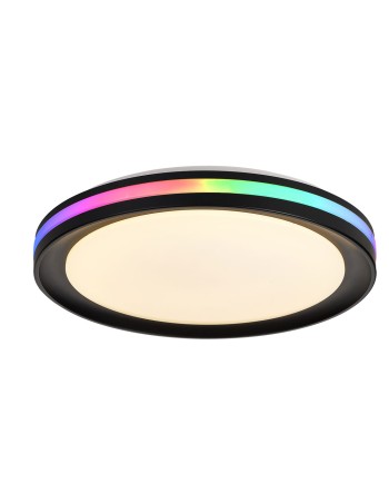 Plafón de techo negro Gamer con RGB