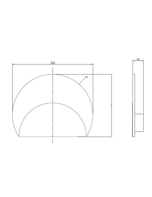 Aplique de pared led Mármol