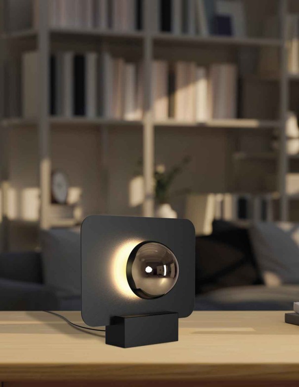 Lámpara sobremesa Alba Negro