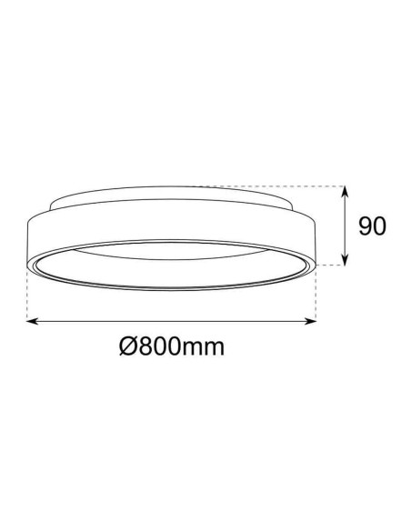 Plafones Led Integrado 80 cm