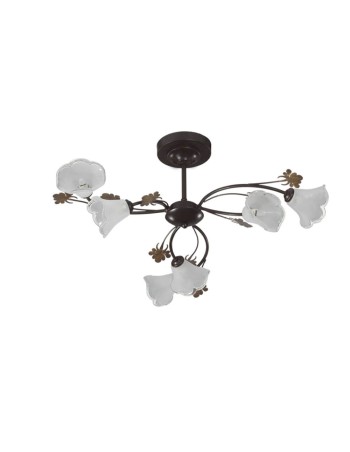 Lámparas Baratas Forja Marrón