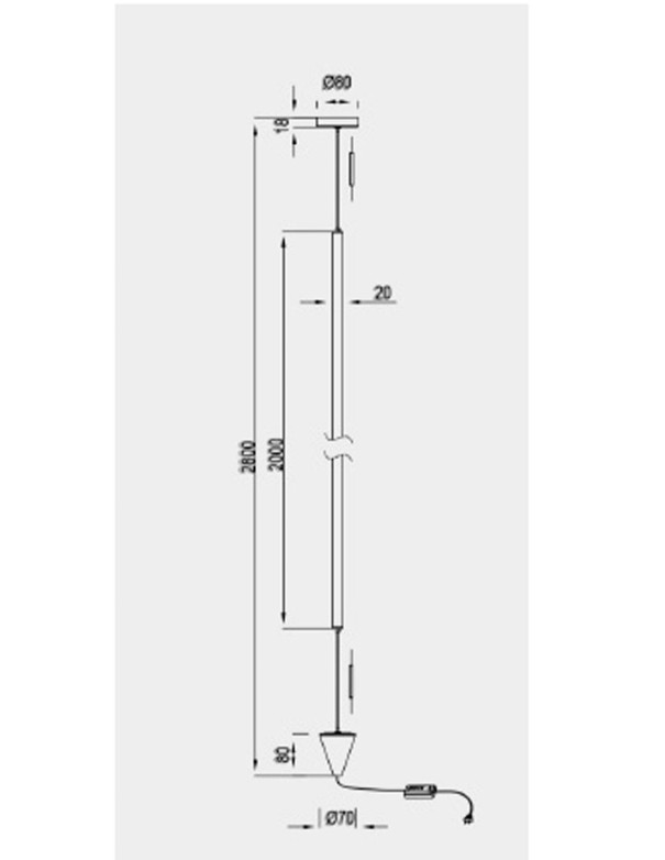 Vertical Lámpara de Suelo a Techo...