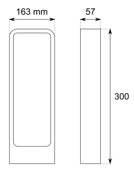 Bolardo jardín gris antracita