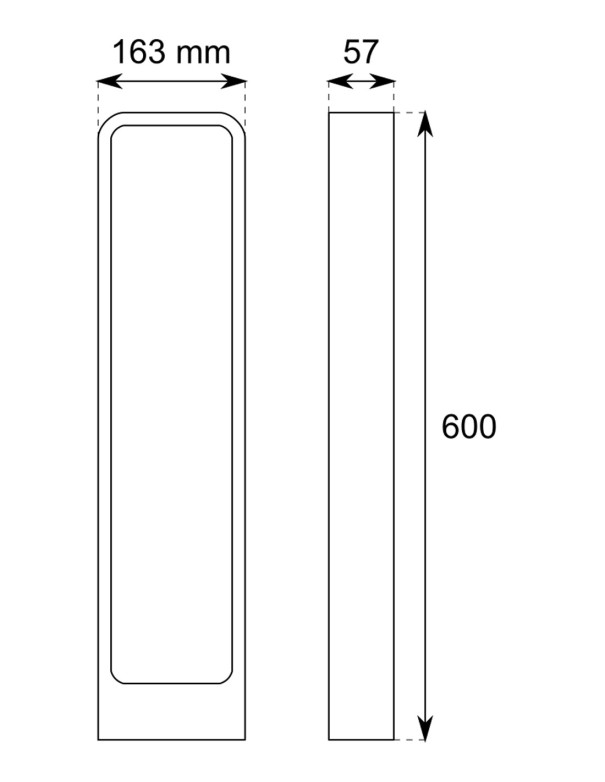 Baliza exterior gris antracita