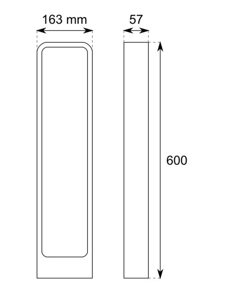 Baliza exterior gris antracita