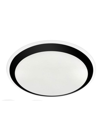 Plafón led aro negro