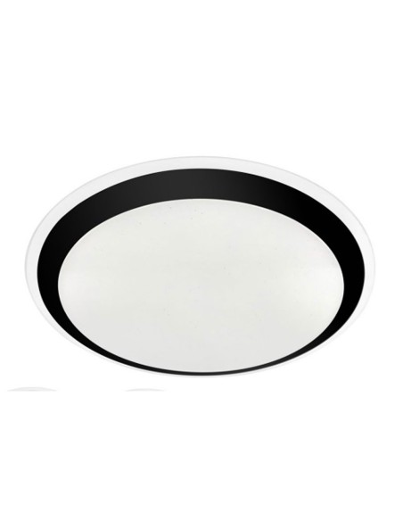 Plafón led aro negro