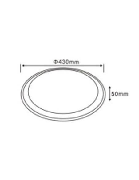 Plafón led con mando barato