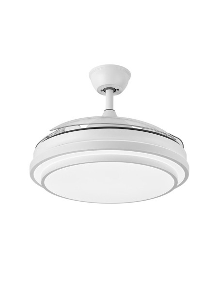 Ventilador de techo retráctil blanco Ibe