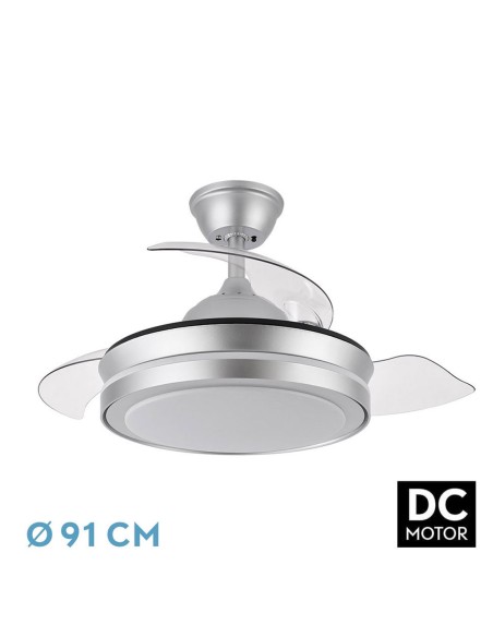 Ventilador de techo Esparta plata