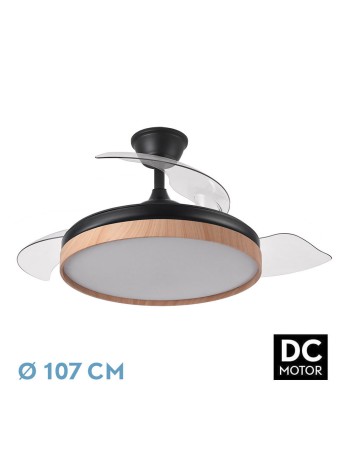 Ventilador Evros negro-Haya