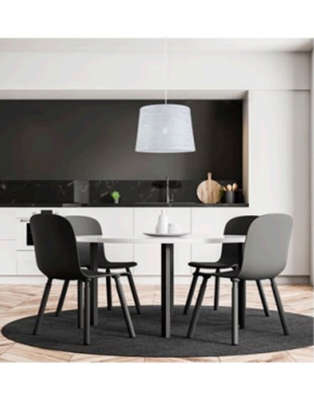 Lámpara colgante calado blanco