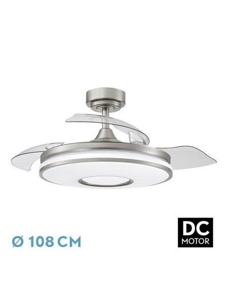 Ventilador Dani plata Fabrilamp