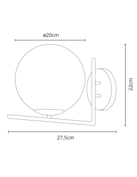 Oferta aplique de pared Aimee dorado