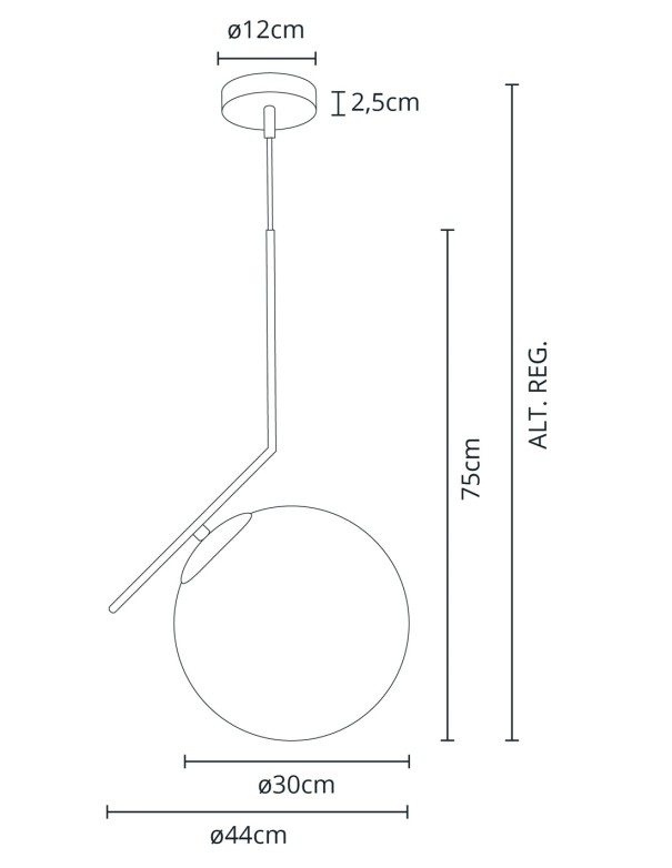 Lámpara Aimee con bola oferta