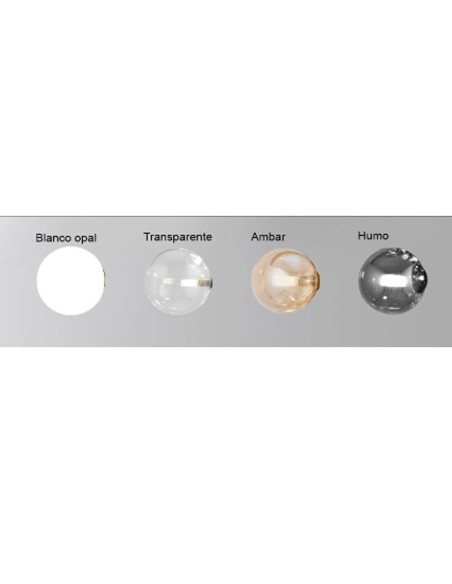 Lámpara grande tulipas de cristal.