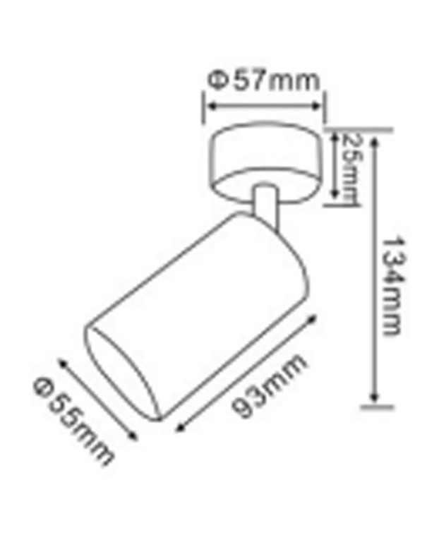 Foco cilindro económico superficie